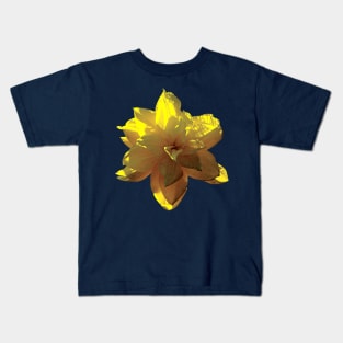 Daffodils - Closeup of Yellow Daffodil Kids T-Shirt